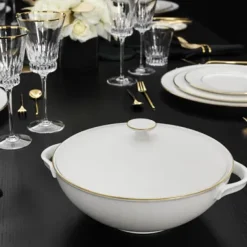 Anmut Gold soup tureen, White