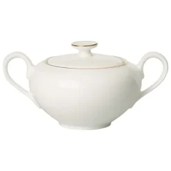Anmut Gold sugar bowl, White