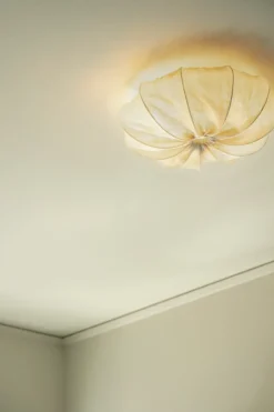 Anna ceiling lamp linen Ø40 cm, Natural