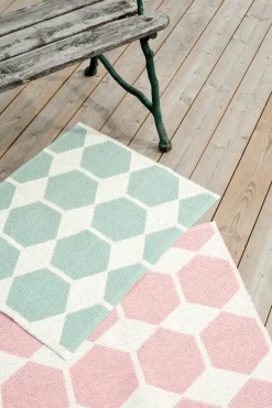 Anna rug aqua, 70x140 cm