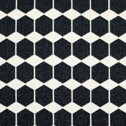Anna rug black large, 150x200 cm