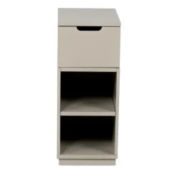 Aoko bedside table 72 cm 1 drawer, Beige