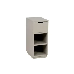 Aoko bedside table 72 cm 1 drawer, Beige