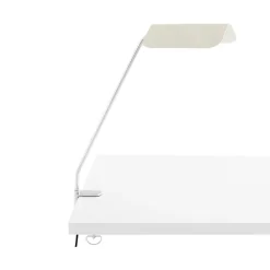 Apex Clip desk lamp, Oyster white