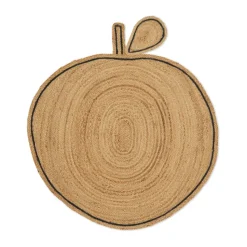 Apple braided jute rug, Natural