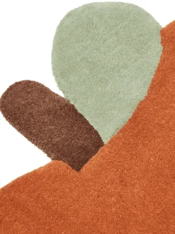 Apple tufted rug, Brown Clay, 110x110 cm