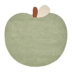 Apple tufted rug, Tea Green, 110x110 cm
