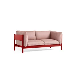 Arbour ECO 2-seater sofa, Re-wool 648 multi-burgundy beech