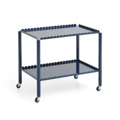 Arcs Trolley Low serving trolley, Steel blue