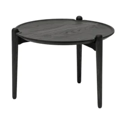 Aria coffee table, Black oak, Ø60x37 cm