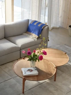 Aria coffee table, Black oak, Ø60x37 cm