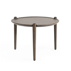 Aria coffee table, Dark oak, Ø60x37 cm