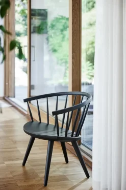 Arka lounge chair birch, Black