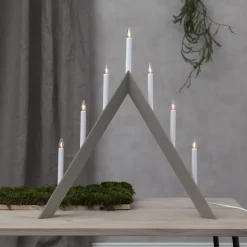 Arrow advent candelabra 64.5 cm, Beige