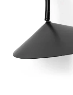 Arum swivel tall wall lamp, Black
