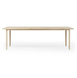 Arv dining table 90x240 cm, White oiled oak