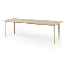 Arv dining table 90x240 cm, White oiled oak
