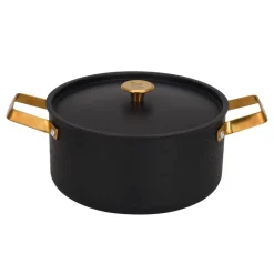 Arvet hammered black casserole with lid, Mio. 4 L