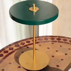Asteria Move table lamp, Forest green