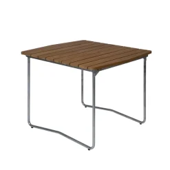 B31 dining table, Teak-hot-dip galvanized stand