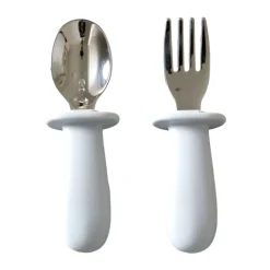 Baby cutlery set 2 pieces, Glacier grey