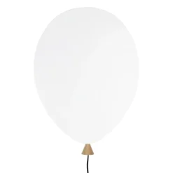 Balloon wall lamp, white-ash
