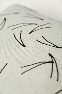 Barr pillowcase embroidered 48x48 cm, Natural-black