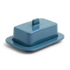 Barro butter dish, Dark blue