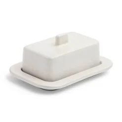 Barro butter dish, Off-white