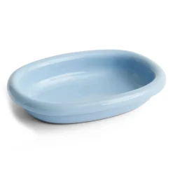 Barro oval serving plate, Light blue, small 20x27,5 cm