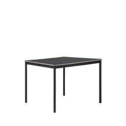 Base dining table, Black. plywood edge. 140x80cm