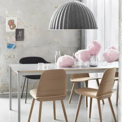 Base dining table, White. plywood edge. 190x85cm