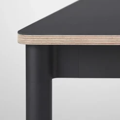 Base dining table, White. plywood edge. 190x85cm