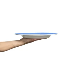 Basic plate 28 cm, Light blue