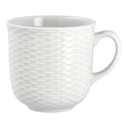 Basket mug 37 cl, White