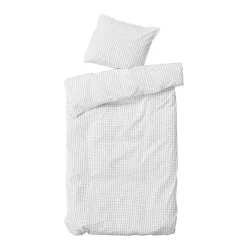 Bedding Erika 220x140 cm, Snow w. coal