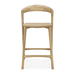 Beech bar stool, Lacquered oak, 65 cm