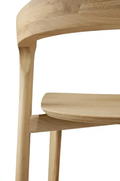 Beech bar stool, Lacquered oak, 65 cm