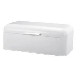 Bella bread bin carbon steel 23x42 cm, White
