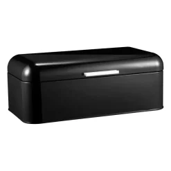 Bella bread bin carbon steel 23x42 cm, Black