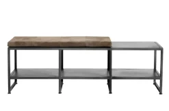 Bench Bronx L 135 cm, Black