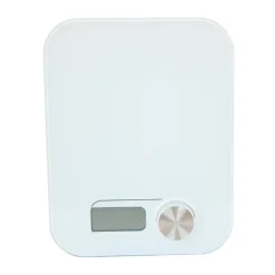Bengt Oak kitchen scale, White