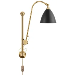 Bestlite BL5 wall lamp, Charcoal black-brass