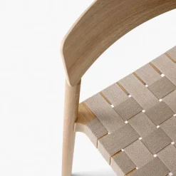 Betty TK1 Chair, Oak, natural braided linen band seat