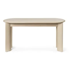 Bevel bench 90 cm, White-oiled beech