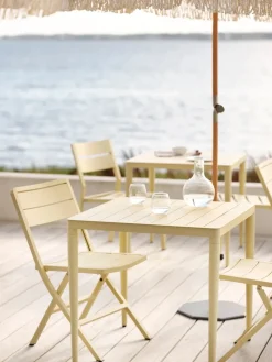 Bigby dining table, Light grey, 76x76 cm