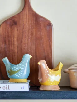 Birdy egg cup 2-pack, Blue-yellow