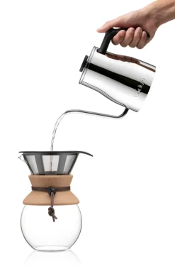 Bistro swan neck kettle 8 copper, Chrome