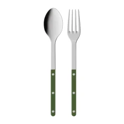 Bistrot solid serving cutlery, 2 pieces, Green