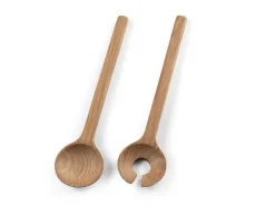 Bitz salad utensils 24 cm, Oak